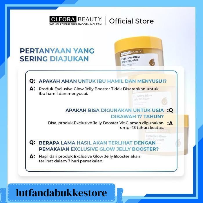 CLEORA JELLY BOOSTER 30GR MOISTURIZER PELEMBAB WAJAH VIT C VITAMIN C FACE CLEORA BEAUTY 30GR CLEORA 