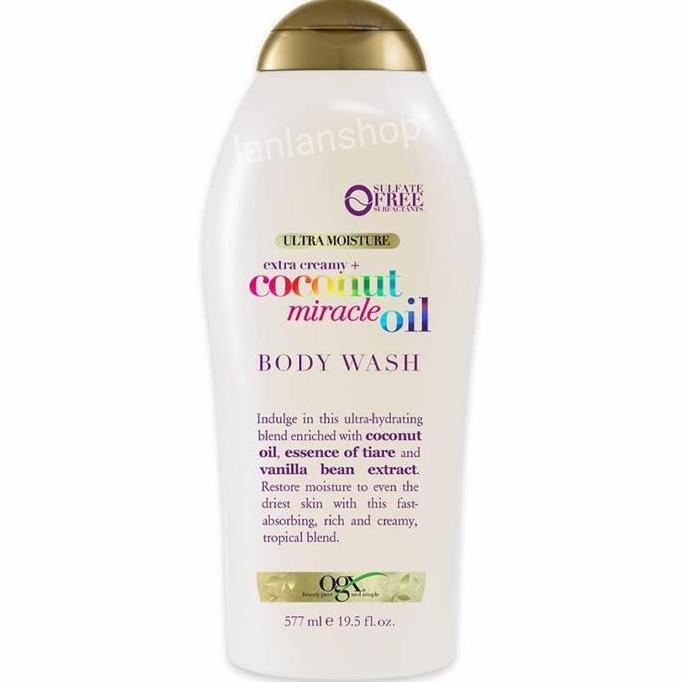 OGX Extra Creamy + Coconut Miracle Oil Ultra Moisture Body Wash _LAN2