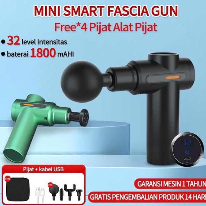 JERICOMM- Mini Alat Fasia  Multifungsi Alat Pijat Pintar Alat Pijat Listrik Otot 4 in 1