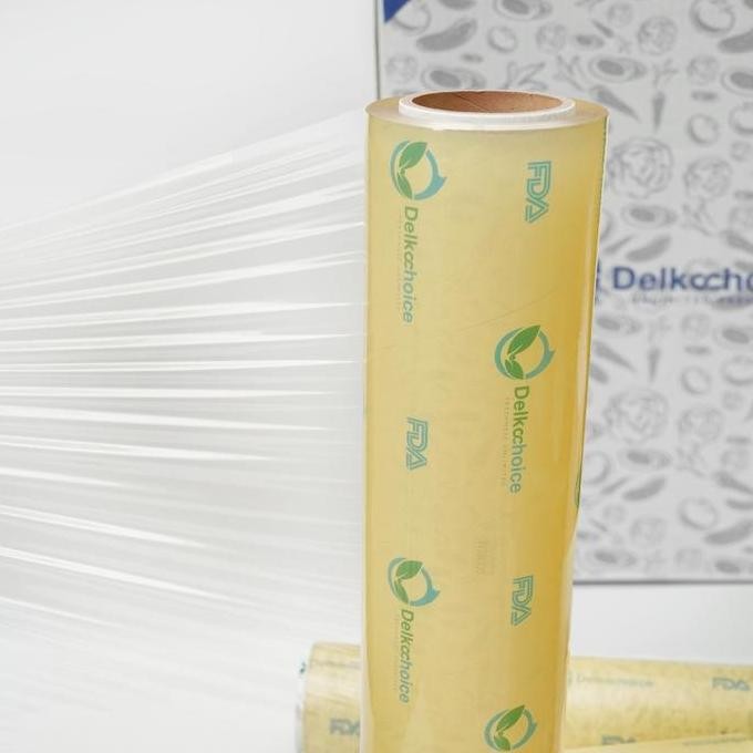 Plastik Cling Wrap Food Grade Biru Food Wrapping Delkochoice /Satuan