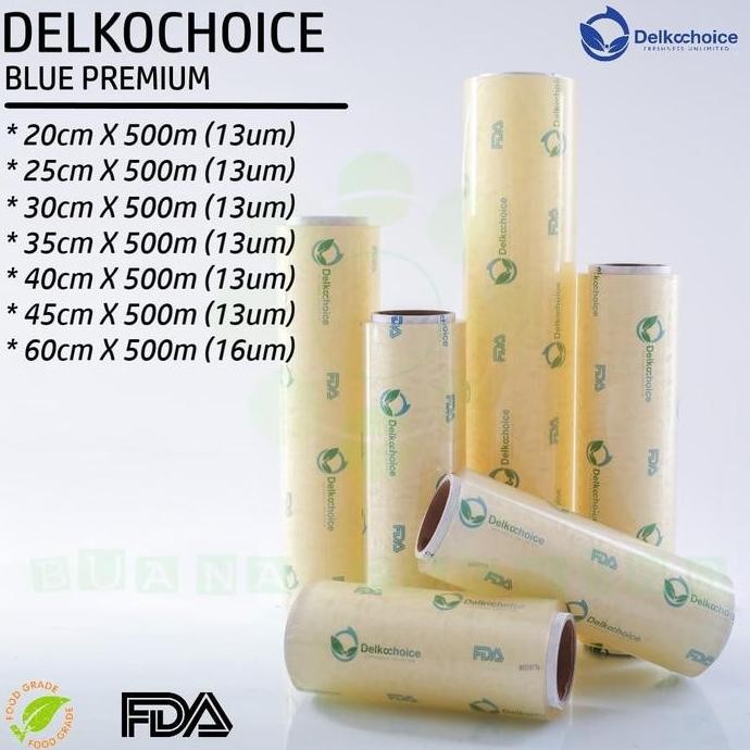 Plastik Pembungkus Makanan - Food Wrapping Delkochoice - Warna Biru