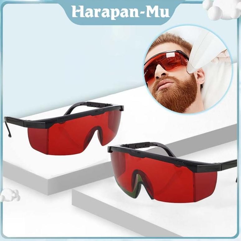 UGNDA Kacamata Anti Laser / Kaca Mata Light Cure Red Merah / Kacamata Keselamatan Klinik Gigi