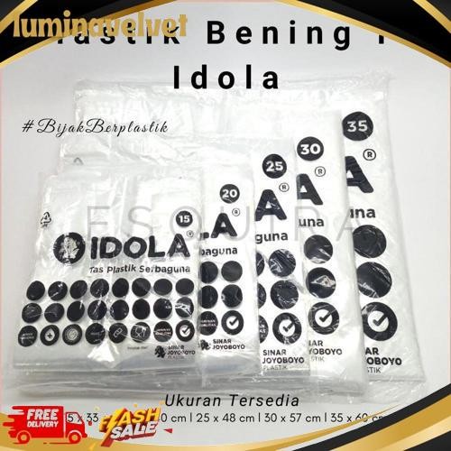 GROSIR Kantong Kresek Plastik PE Idola Transparant PEX