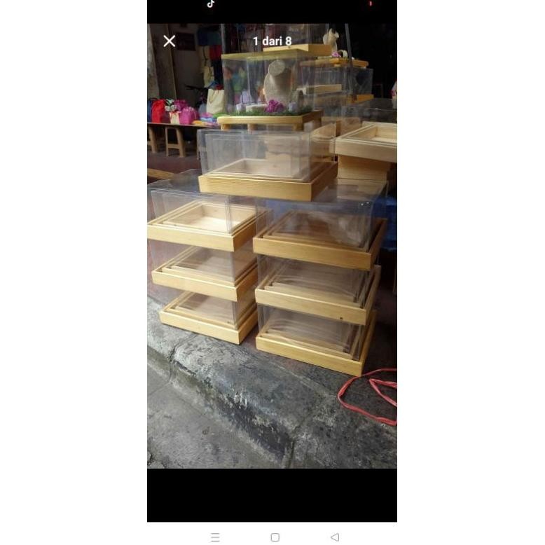 Kotak Box Hantaran kayu jati Belanda