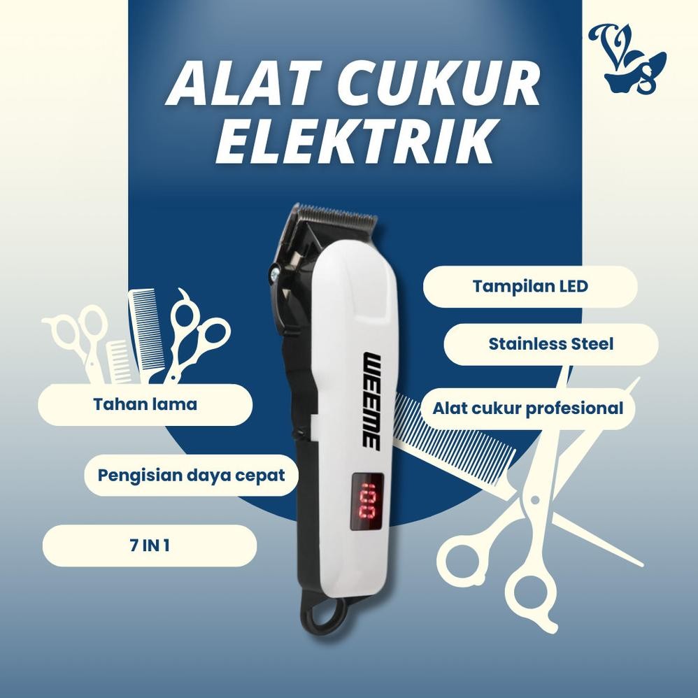 Alat Cukur Rambut  Elektrik Set Lengkap Hair Clipper Alat Potong Rambut Profesional Pria Elektrik