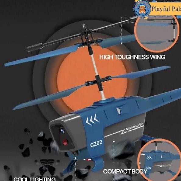 Mainan Remote Control Helikopter 3.5 Ch Black Ant Anti Tabrak Untuk Anak / Toy Remote Control Helico