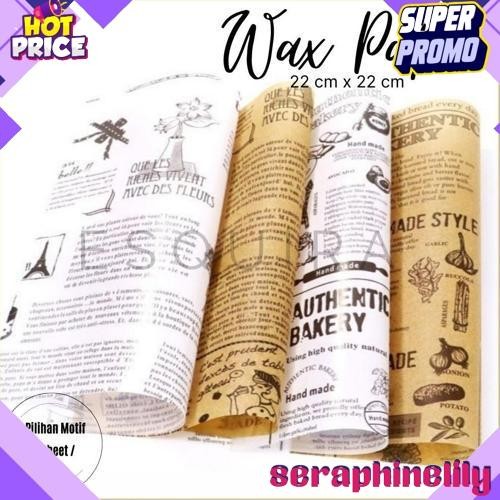 COD Wax Paper 25pcs/ Korean Bento Cake/ Baking Paper English Cake 22cm x 22cm