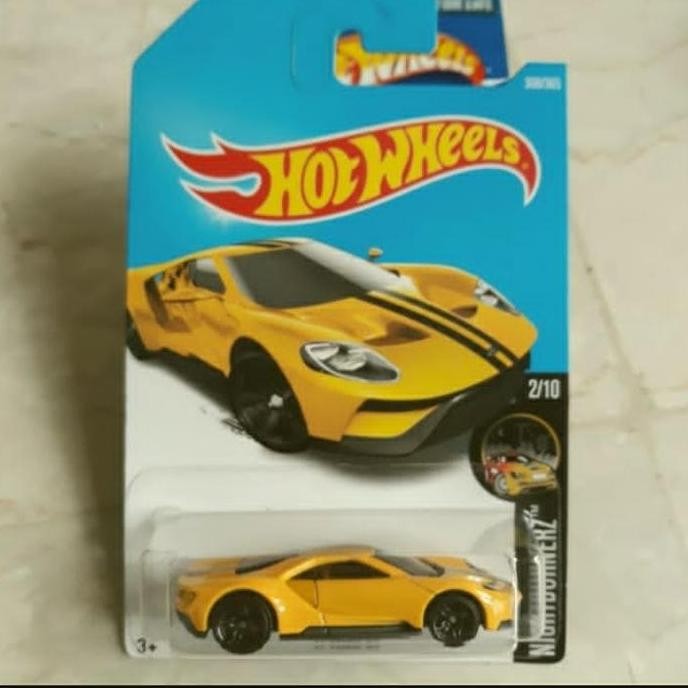 hotwheels 17 ford gt kuning