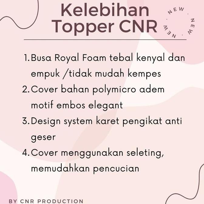 Topper pelindung kasur springbed, tebal empuk,/ Matras protector ukuran single bed ranjang no 3dan 4