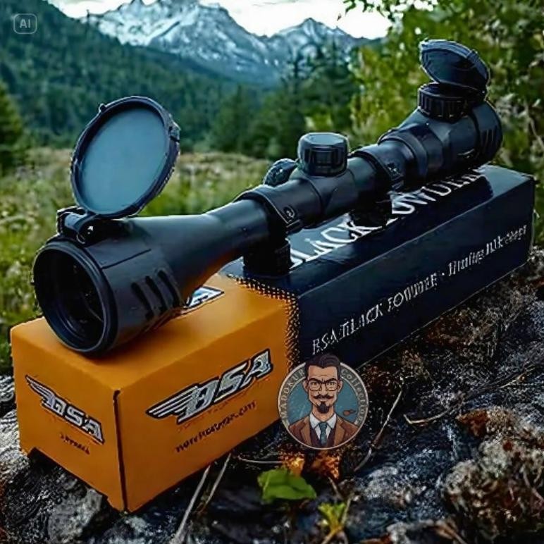 FEVERFEW Teleskop Senapan BSA Black Powder 3-9x40