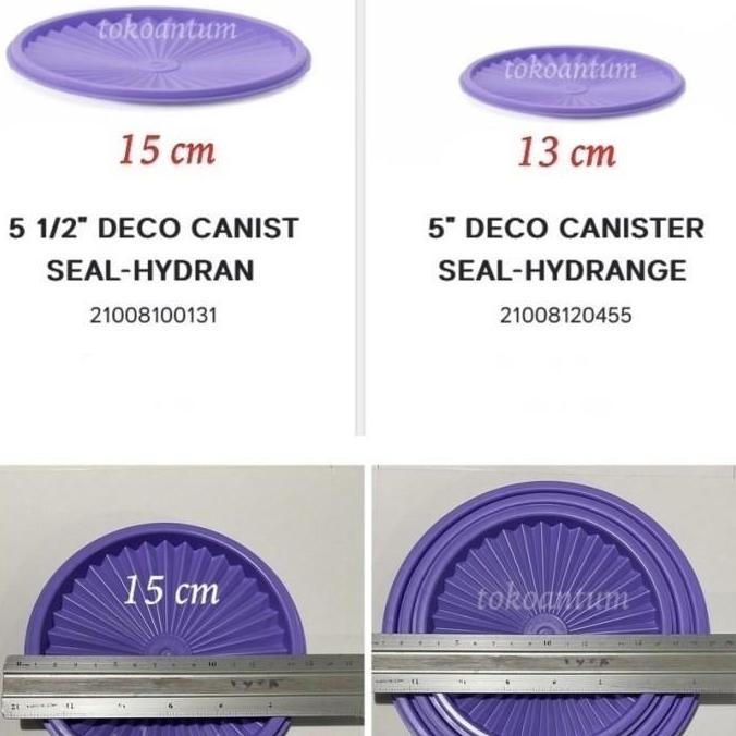 Tutup toples tupperware deco canister