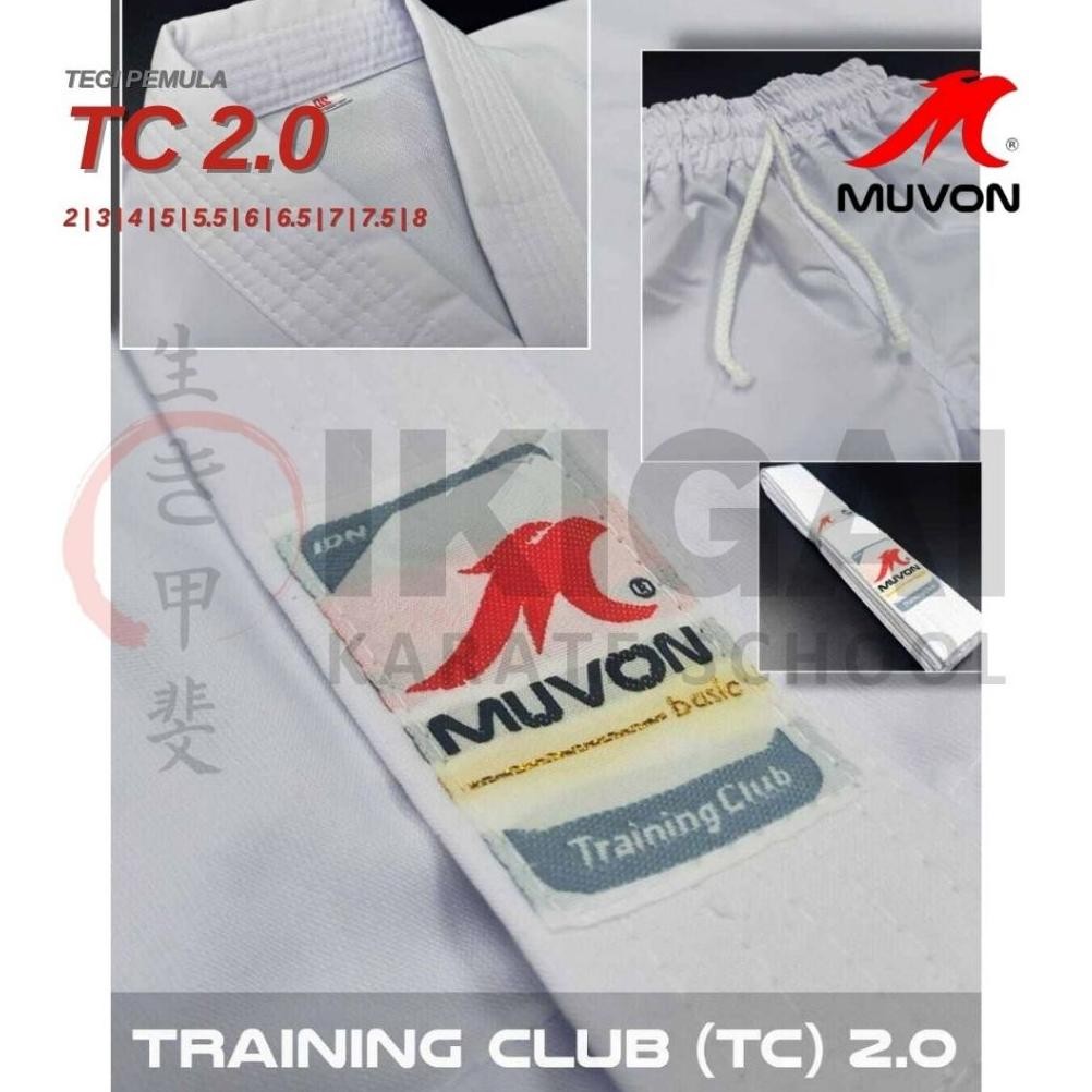 MUVON TC2.0 TEGI PEMULA Karate-Gi Seragam Baju Karate