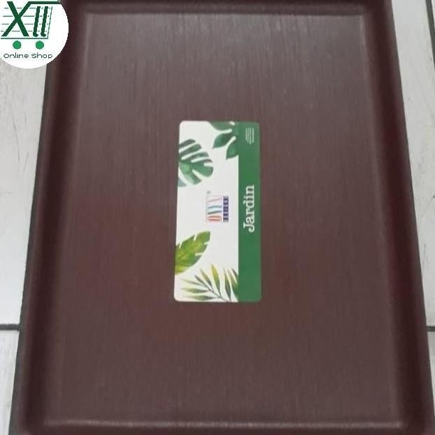 Onyx F3004 Mediena Tray 44X32 Cm Nampan Baki Melamin Motif Kayu Coklat