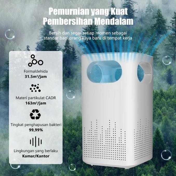 Air Purifier Ruangan 5W Mini Air Purifier Ruangan Pembersih Udara Ruangan Penyaring Udara Ruangan US