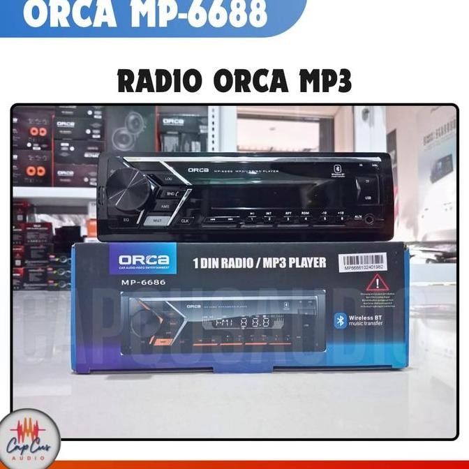 Promo Tape Mobil Single Din Mobil Orca Mp 6686/Usb/Radio/Sdcard/Bluetooth Cod