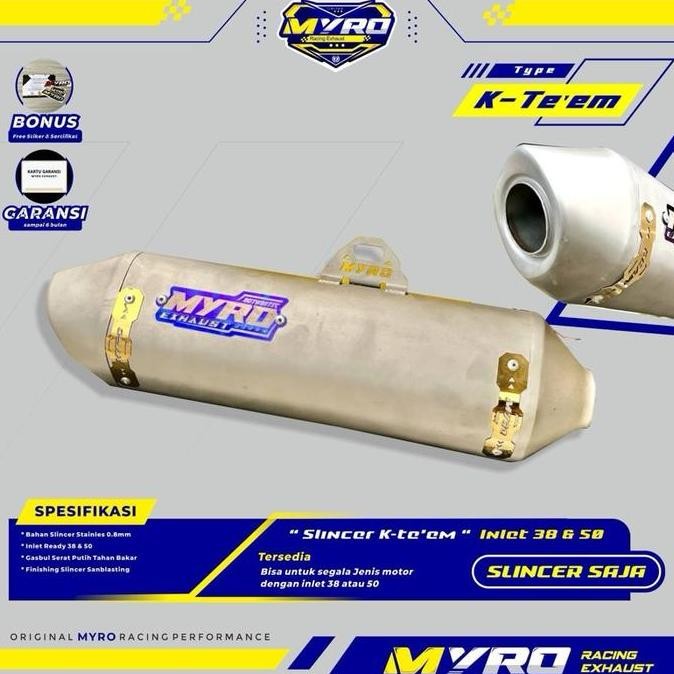 Premium SLINCER KNALPOT KTM Style Original Myro Exhaust Type K-TEEM Promo