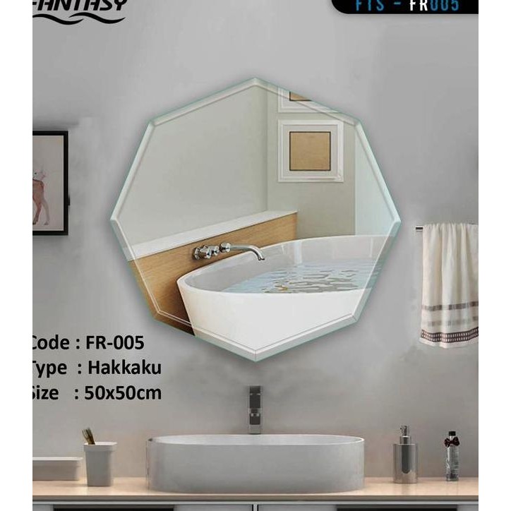 Fantasy Kaca Cermin Dinding Estetik Hakkaku Frameless