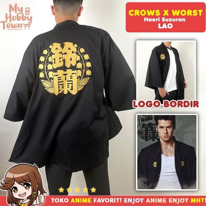 Haori Crow Zero Crows x Worst Suzuran Lao Kostum Cosplay