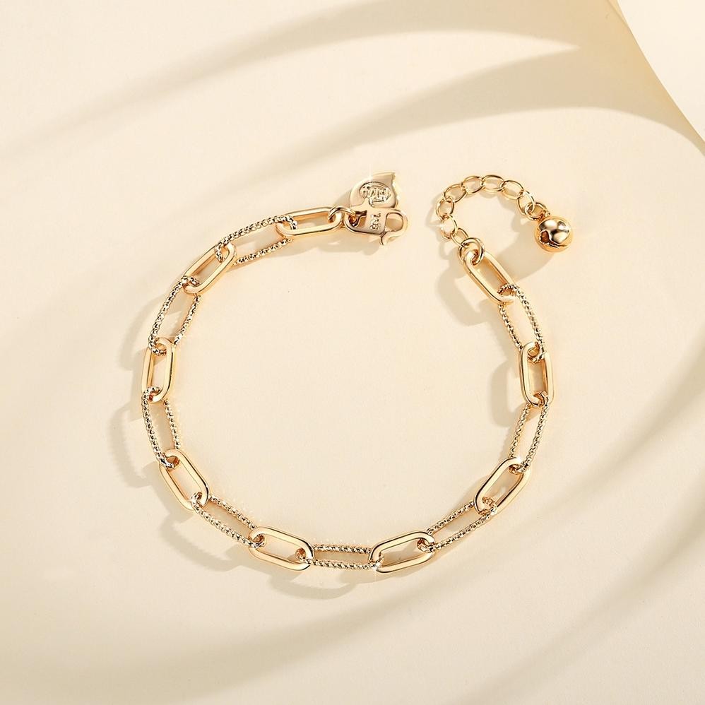 Promo Lanmi Jewelry Gelang Rantai Sederhana Warna Emas Wanita Fashion Aksesoris Murah Bangle Y750 Ox