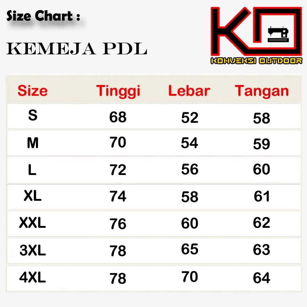 BAJU KEMEJA PDL LAPANGAN OUTDOOR INDOOR PRIA LENGAN PANJANG - Seragam Kerja Kantor Group Kemeja Lapa