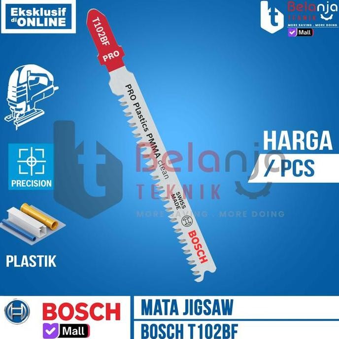 JUNJI- BOSCH Mata Jigsaw T102BF Clean for PMMA Arcylic Jigsaw Bosch Akrilik