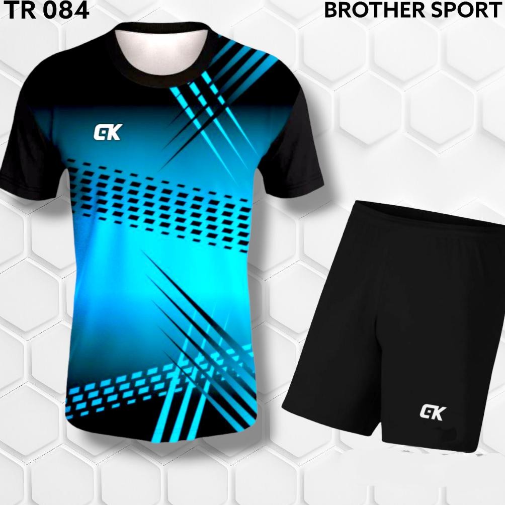 Big Sale ( Cod ) Kaos & Setelan Olahraga Printing Atasan Olahraga Pria & Wanita Premium Baju Volly B