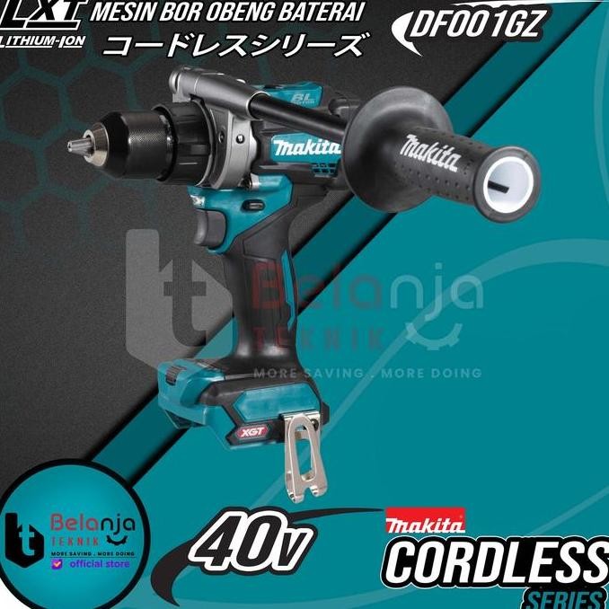 JUNJI- Makita Mesin Bor Obeng Baterai Cordless Driver Drill DF001GZ 40 Volt