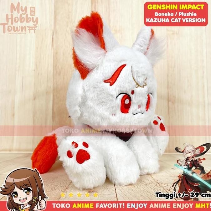 Boneka Anime Game Genshin Impact Kaedehara Kazuha Cat