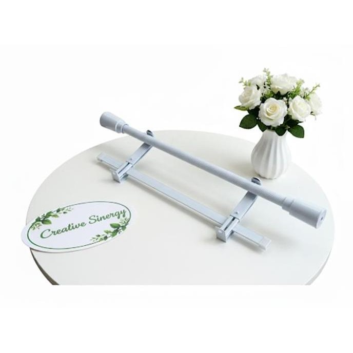 Tiang Besi Gorden Double Rel Vitrase Minimalis Platinum Bracket 1mm 1 2 3 4 Meter Garansi Produsen T