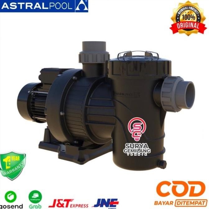 CROWHEX- Pompa Kolam Renang Astral Verdon 1Hp Mesin Filter Kolam Renang 1 Hp