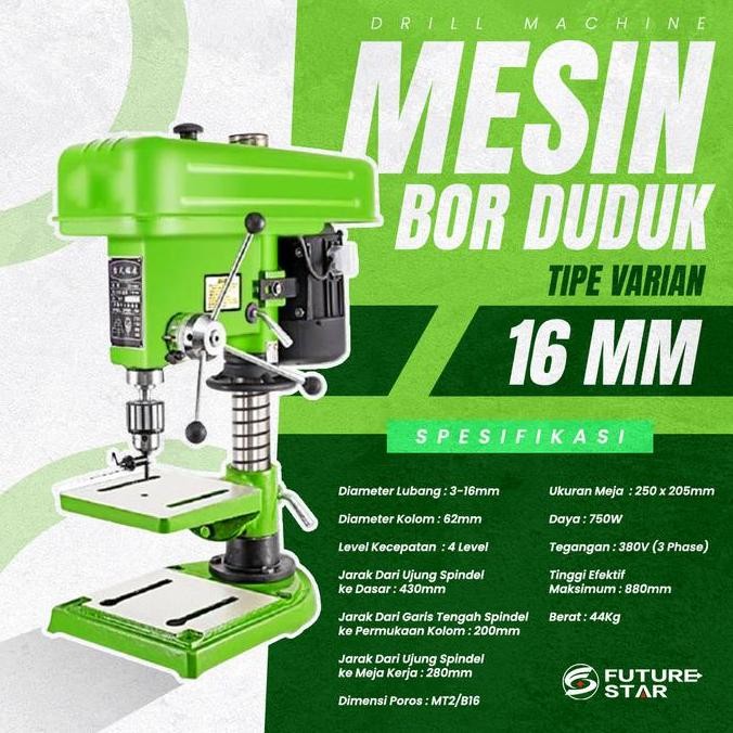 CHROLLO- MESIN BOR DUDUK 16mm Z516BC / Bench Drill 16mm