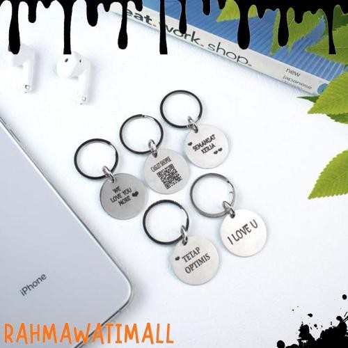 New Gantungan Kunci Custom Nama / Tag Nama Kucing Anjing