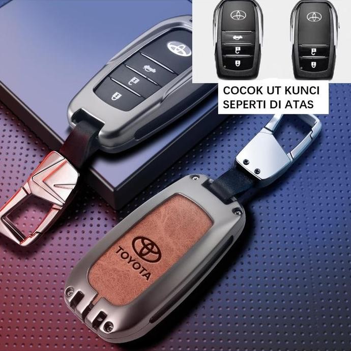 Cover Case Remote Keyless Mobil Toyota/Smart Key Leather Cover Toyota