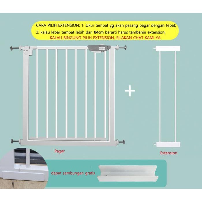 RW156 Extension Pagar Pengaman Bayi Anak/Pagar Pintu Tangga