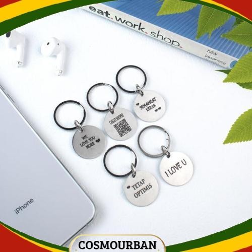 Gercep Gantungan Kunci Custom Nama / Tag Nama Kucing Anjing