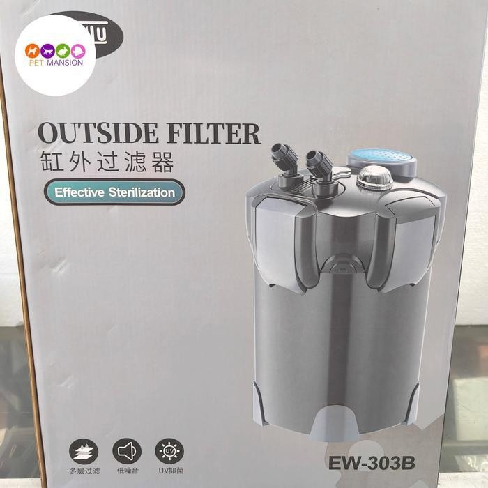 SUNSUN EW 303B CANISTER FILTER EXTERNAL FILTER DENGAN UV