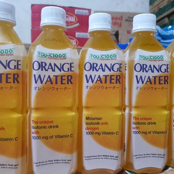 You C 1000 WATER Orange 1 dus isi 24 x 500ml Botol CS
