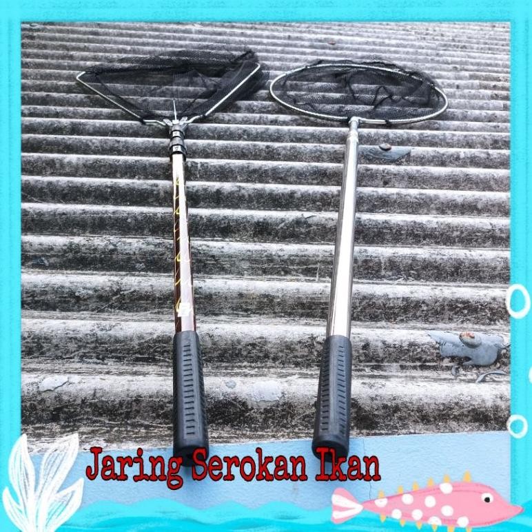 Serokan Jaring Ikan Aluminium Telescopic Kuat