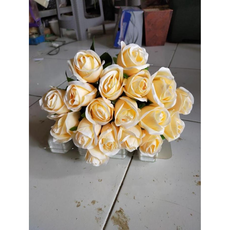 DF283>> Bunga Mawar/MAWAR X18/Bunga mawar/Bunga Plastik/Bunga hias/Bunga Plastik Hiasan Bouquet