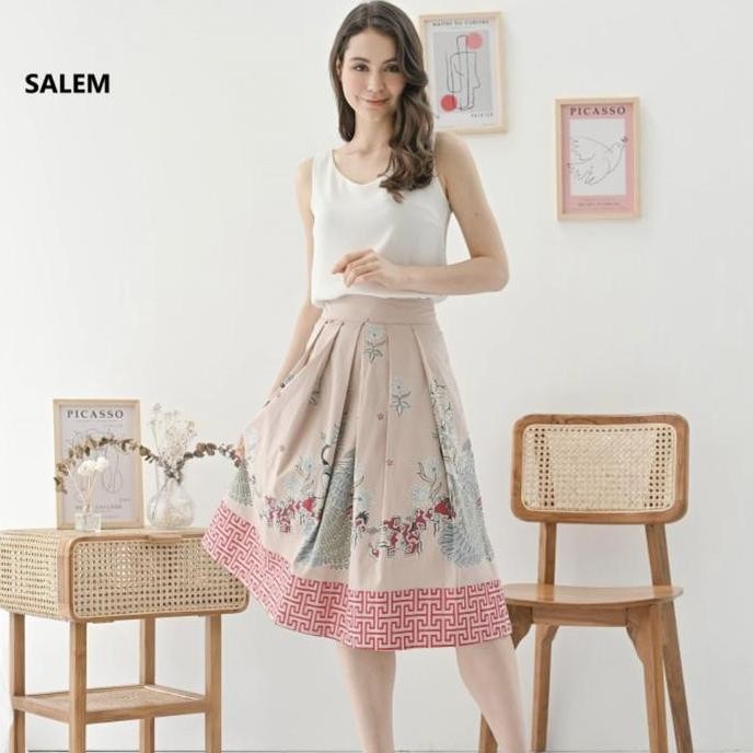 Promo Rok Batik Wanita / Batik Warna Pink Salem - 294 BBB COD