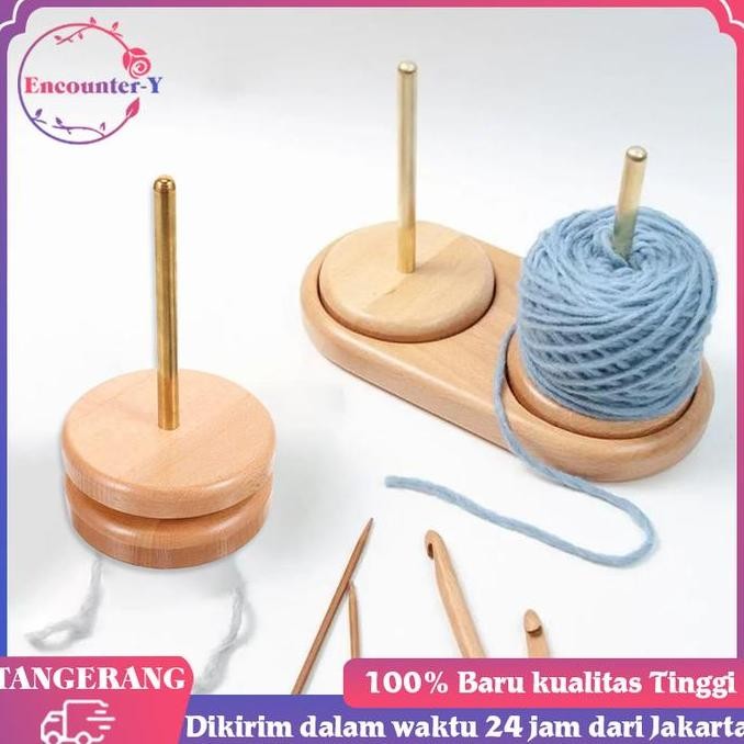 Yarn Holder Spin Yarn Holder Stand Yarn Organizer Tempat Benang Rajut