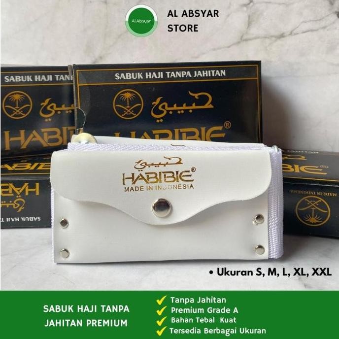 Sabuk Kain Ihram Tanpa Jahit Pria Sabuk Haji Habibie/Sabuk Kain Ihram/Sabuk Perlengkapan Haji Umroh 