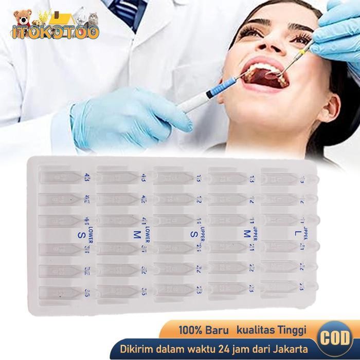 30Pcs Dental Cetakan Veneer Gigi Form Crown Former Veneer Gigi Set