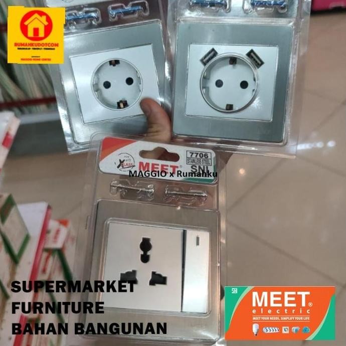 SAKLAR LAMPU RUMAH & STOP KONTAK USB - MEET