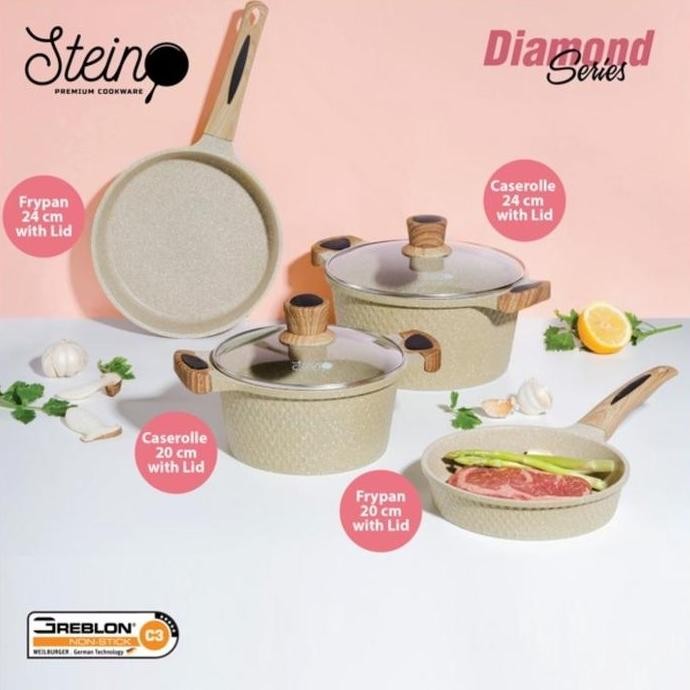 Panci Steincookware Paket Diamond Set Stein Diamond Series