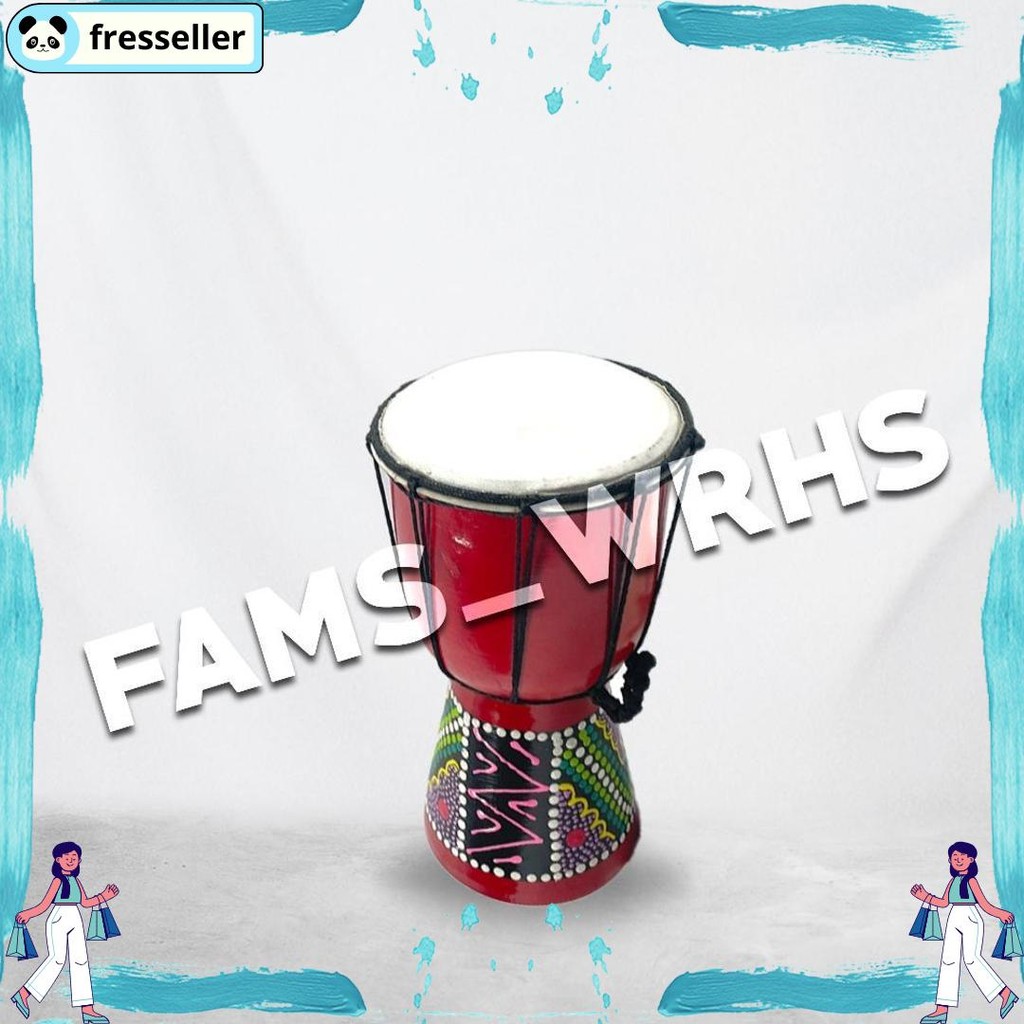 Jimbe Gendang Besar Mainan Alat Musik Tradisional Murah Berkualitas Fm -16