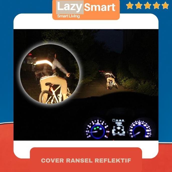 COD Cover Tas Ransel Reflektif Sarung Tas Pelindung Ransel Anti Air