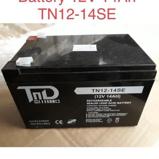 Aki baterai kering TND 12V 14Ah, TND 12-14SE Battery Murah