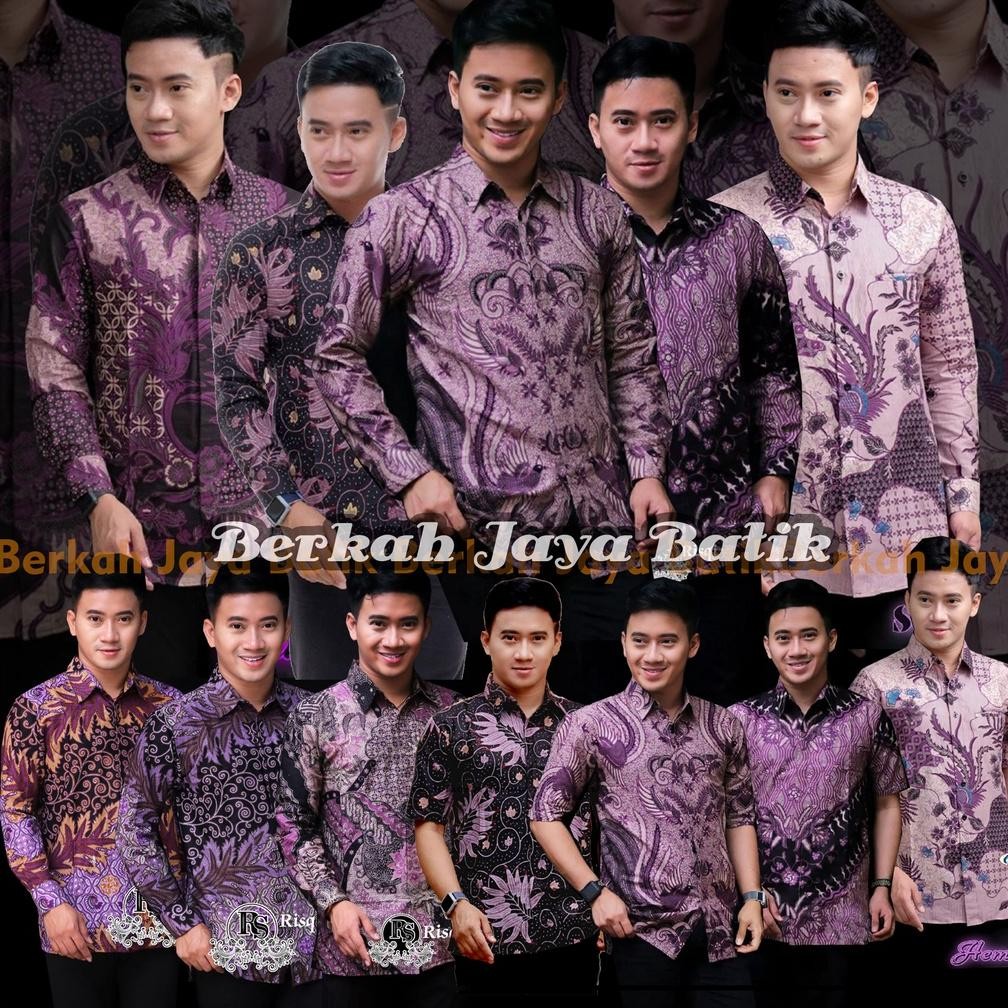 Termurah Ungu Series Size M L Xl Xxl Bswart Batik Hrb026 Kenongo Hem Pendek Padi Pekalongan M L Xl B