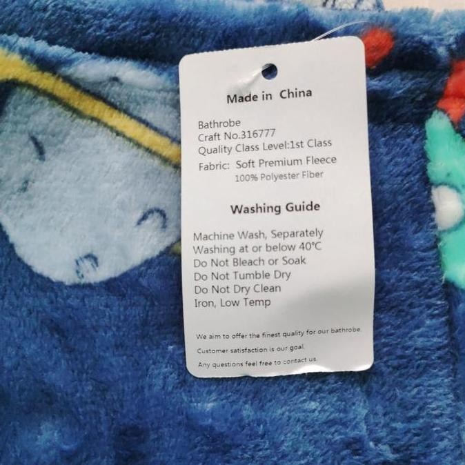 Handuk kimono berenang anak laki-laki / Handuk mandi anak laki-laki